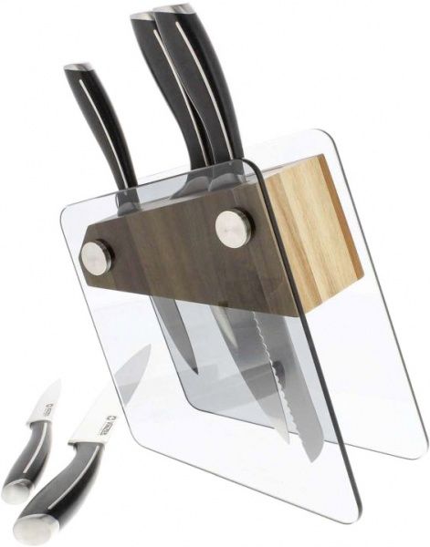 Набір ножів на підставці Crystal 6 предметів 89113 Vinzer