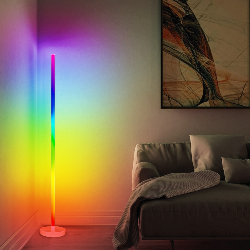 Торшер Eurolamp без цоколя зеленый LED-FLD-15W(RGB)W