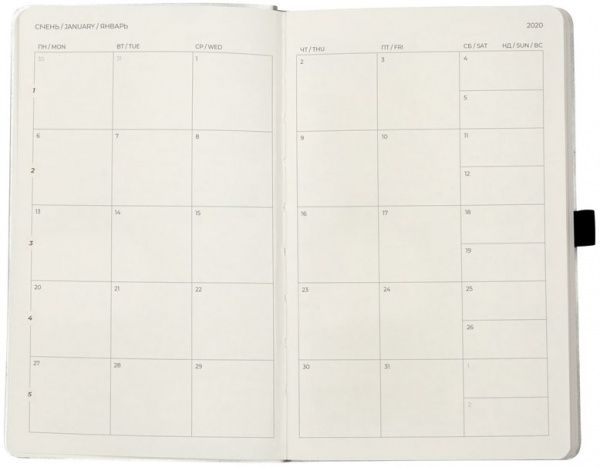 Еженедельник 2020 Partner Flex 8506-20-34-a срібний Axent 42804 