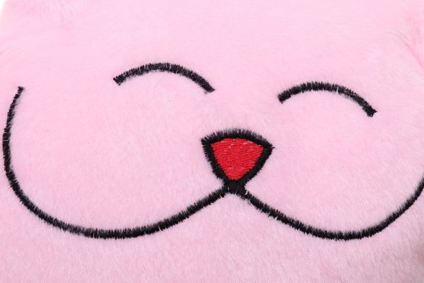 Подушка декоративна Кіт Хорошун 31 см рожевий