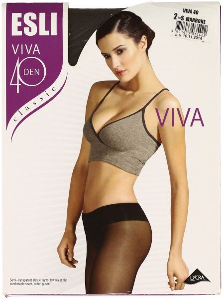 Колготки женские ESLI VIVA 40 marrone р. 2 шоколадный 