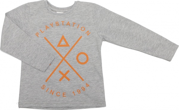 Реглан для хлопчика Luna Kids Play Station р.110 сірий меланж 