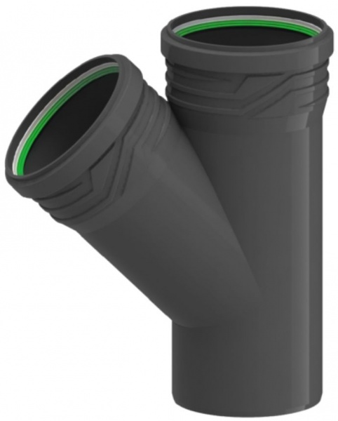 Тройник канализационный ПП ASG HTR 110х110x45° (6540658)