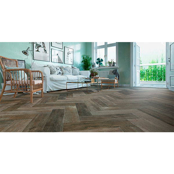 Плитка Golden Tile Rona G47920 150x600 мм коричневий