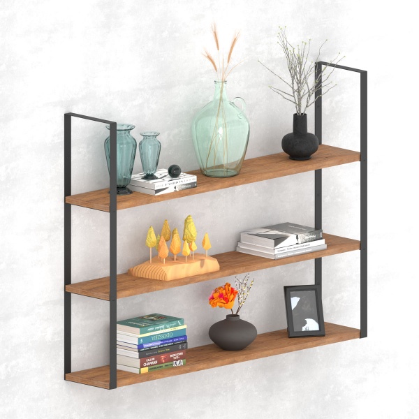 Кронштейн для полиць Valore Потрійний прямокутник Loft SB-TR-28