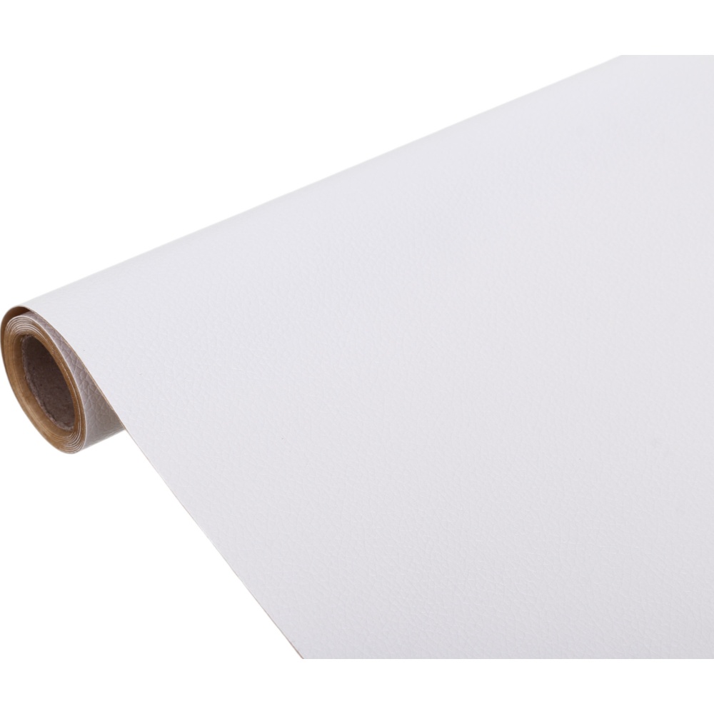 Самоклеющаяся экокожа Vivendi белая 0,5x1,35 м