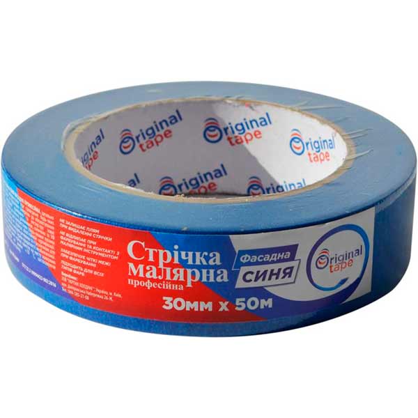 Стрічка малярна ORIGINAL TAPE Фасадна 30 мм х 50 м
