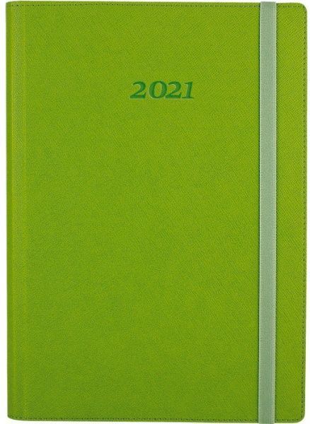 Дневник датированный 2021, CROSS, фисташковый, А5, мягкая обложка с резинкой Optima O25235-67 