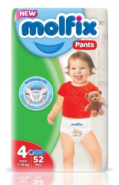 Підгузки-трусики Molfix дитячі 4 (9-14 кг), 52 шт.