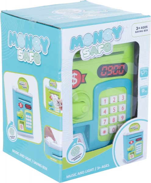 Сейф-скарбничка електронний дитячий банк зелений OTE0644690/green