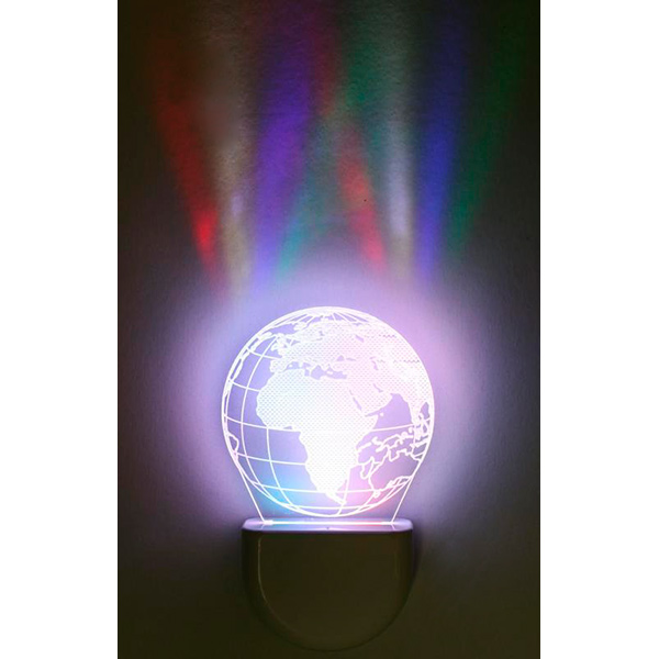 Ночник Aukes Планета 3D LED RGB 0.5 Вт белый 