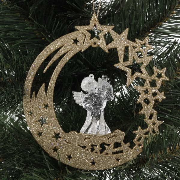 Підвіска пластикова Global Treasure Зірка та місяць 15 см в асортименті P2103006 E/I-LCS/2