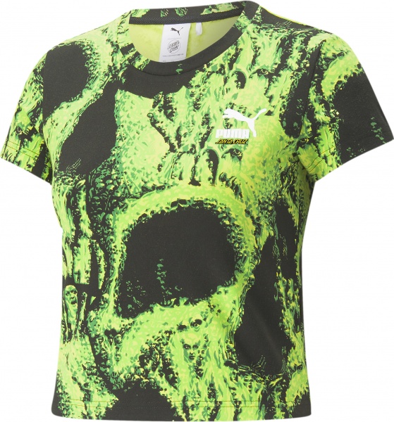 Футболка Puma x SC W AOP Crop Top 53224902 р.M зелений