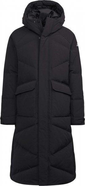 Пальто Adidas BIG BAFFLE COAT GT6536 р.L черный — фото 1