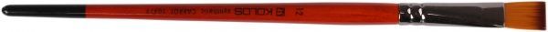 Кисть Carrot 1097F № 12 синтетика плоская KOLOS 
