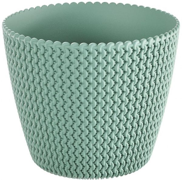 Горщик пластиковий Prosperplast Splofy круглий 0,9л шавлія (11700-623) 