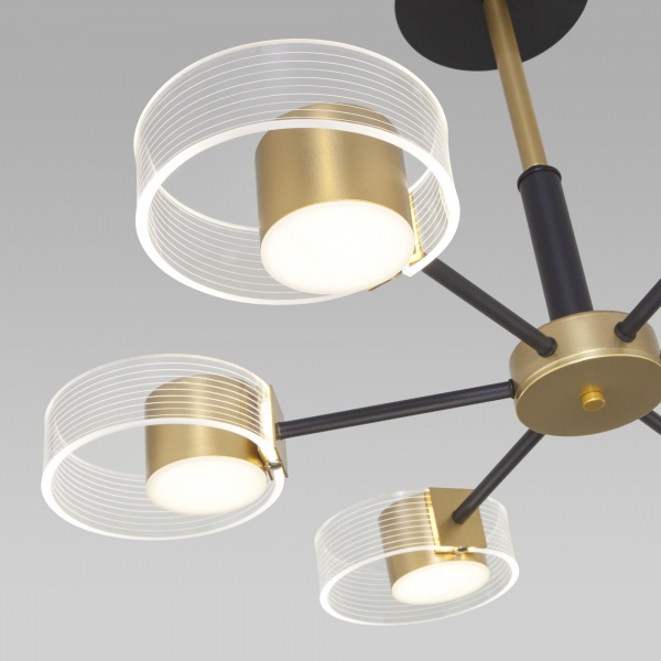 Світильник стельовий Strotskis Jet 60 Вт чорний/золото 90244/6 