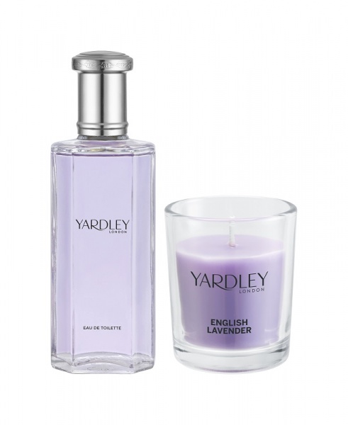 Набір подарунковий для жінок Yardley Lavender Туалетна вода 50 мл + Свічка ароматизована