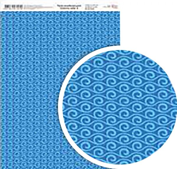 Бумага для дизайна Синева неба 8 односторонняя А4 250 г/м² Rosa Talent