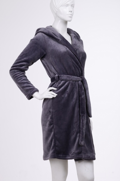 Халат Roksana Ушки 859/90152 р. M темно-серый 