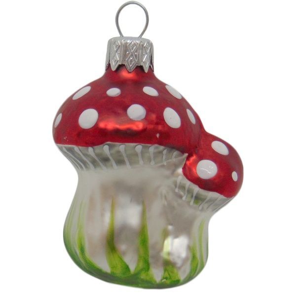 Елочная игрушка Ф-698 Мухоморы 2 7 см 