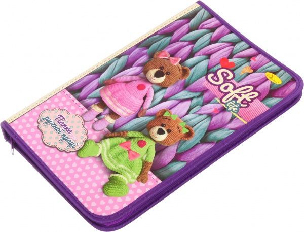 Папка для труда А4 на молнии ПР-01 Апельсин