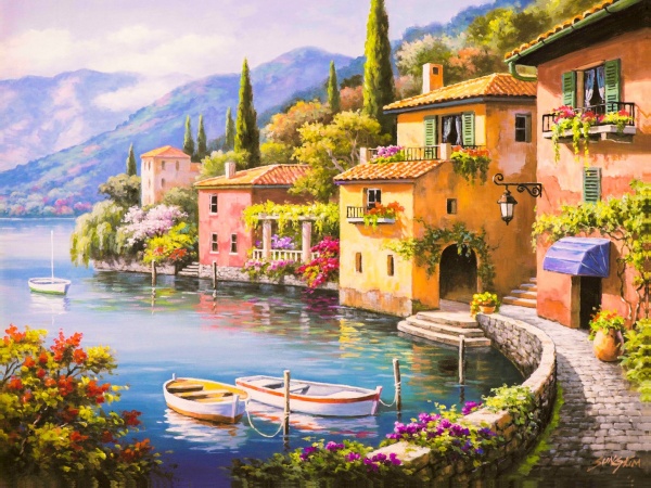 Репродукция Современное искусство Dolce Vita 80x107 см RozenfeldArt 