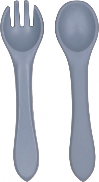 Набір Tryco ложка та виделка силікон попелясто-блакитний TR-392812