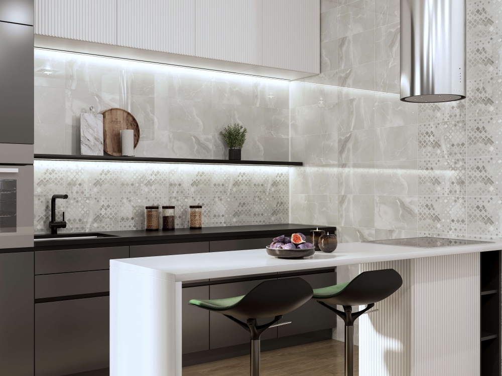 Плитка Golden Tile Onyx Story Mosaic grey OY2151 25x40 см