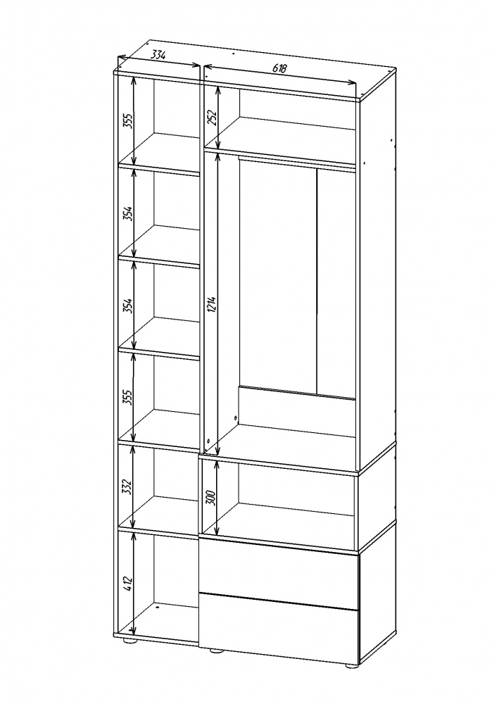 Шафа Metkas Home A002R 3д2ш ЛДСП 2300х1000х420 мм кашемір / дуб артізан / кашемір