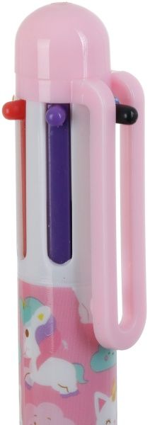 Ручка шариковая Единорог розовый 6 цветов 