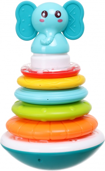 Развивающая игрушка Hang Wing IC пирамида-неваляшка Слонёнок HW20115326