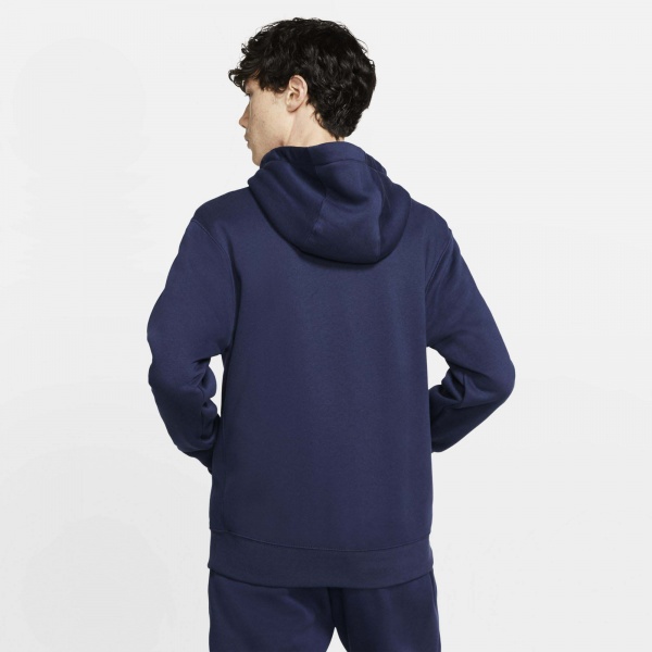 Джемпер Nike M NSW CLUB HOODIE FZ BB BV2645-410 р. L синій