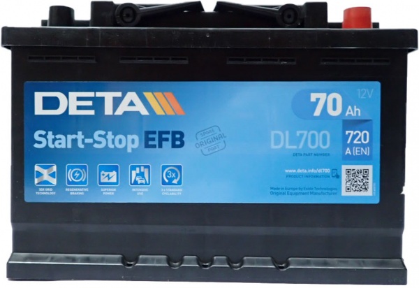 Аккумулятор автомобильный Carbon Boost 70Ah 760A 12V «+» справа (DL700)