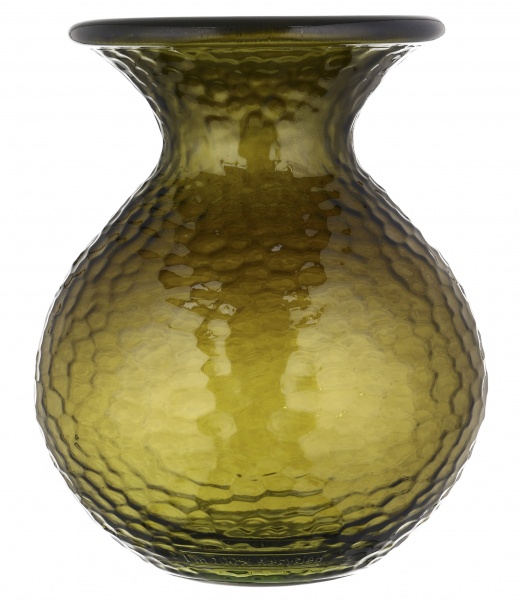 Ваза San Miguel PARADISE D20 см скло 24,5 см хакі 