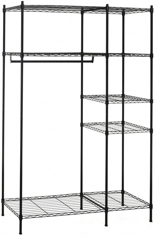 Стойка LUNA HOME DGCJ-B1438 гардеробная на 5 полок черный