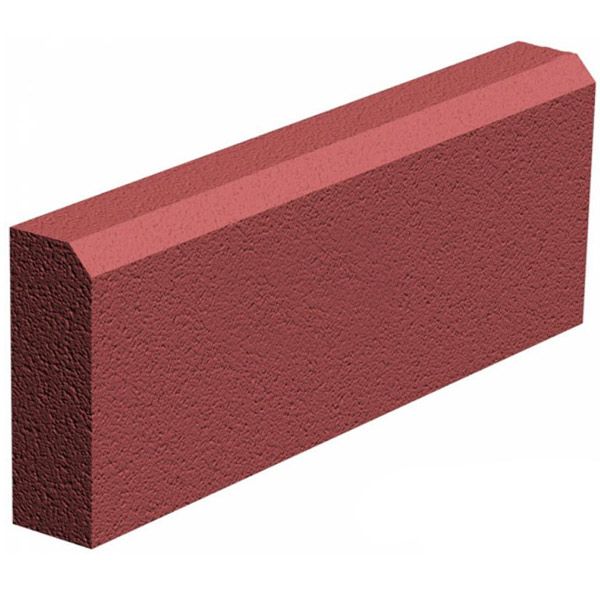 Поребрик ЗОЛОТОЙ МАНДАРИН  червоний 500х200х60 мм