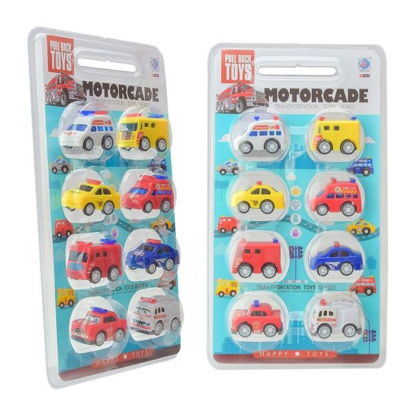 Игровой набор транспорта 8 шт. на планшете 278-35