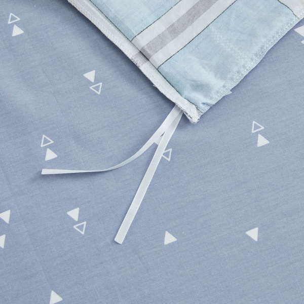 Комплект постільної білизни Tiles 2 блакитний La Nuit 