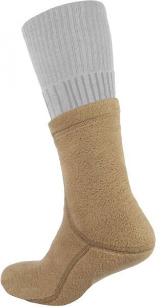 Носки-вкладыши P1G FRLS-Polartec (Frogman Range Liner Sox Polartec 200) р. S UA281-40011-CB [1174] Coyote Brown