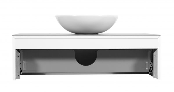 Тумба Aqua Rodos Манхеттен білий мат зі стільницею 100 см та умивальником Zero 46 см АР000043100