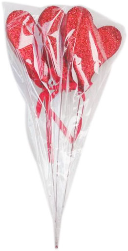 Декорація новорічна Серце 3шт SD19-010A