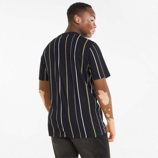 Футболка Puma MODERN BASICS STRIPE TEE 84740801 р.XL чорний
