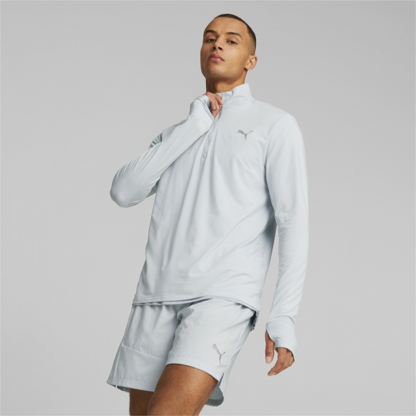 Джемпер Puma RUN FAVORITE 1/4 ZIP M 52315380 р. L сірий