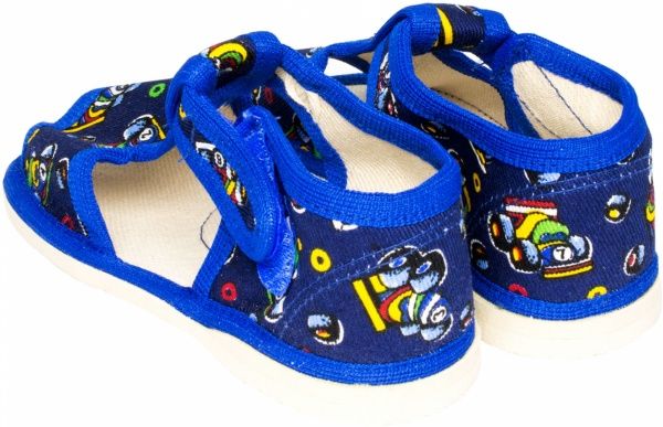 Тапочки для мальчиков Экотапок р.24 синий 1075 