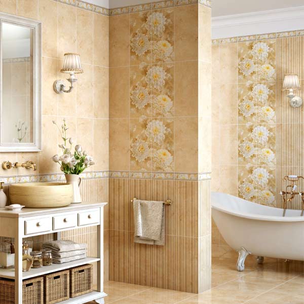 Плитка InterCerama ELEGANCE декор-панно бежевий П 81 021 46x50 2 шт.