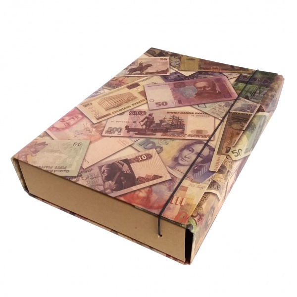 Папка-короб на резинке А4 60 мм PP-покрытие в ассортименте iTEM