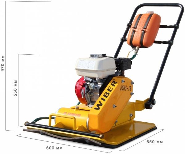 Виброплита WIBER  UGMS-16 с баком