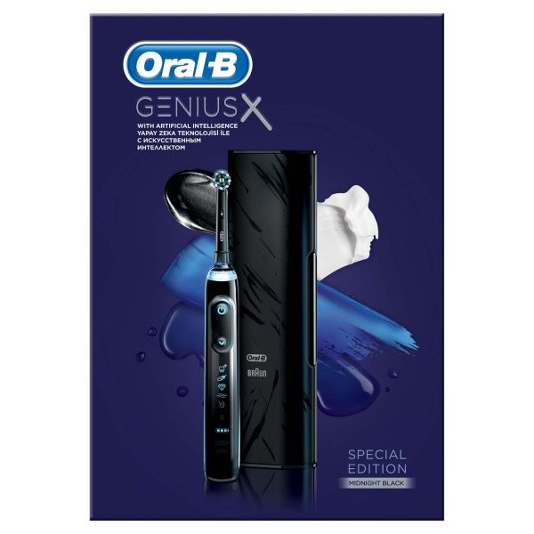 Електрична зубна щітка Oral-B Braun Genius X/D706.513.6X Midnight black