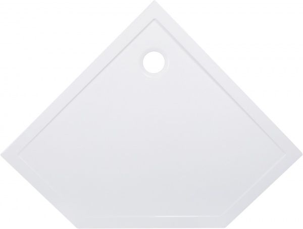 Поддон душевой ScandiSPA JORD из искусственного мрамора 900х900x35 мм пятиугловой белый